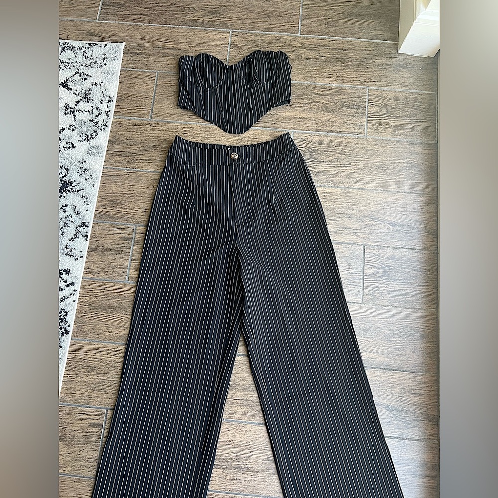 Corset top and pants set